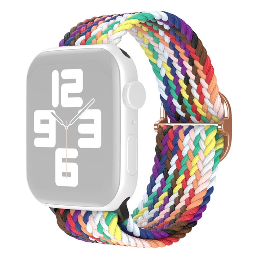 Slidstærk Apple Watch Series 7 45mm Nylon Rem - Flerfarvet#serie_1