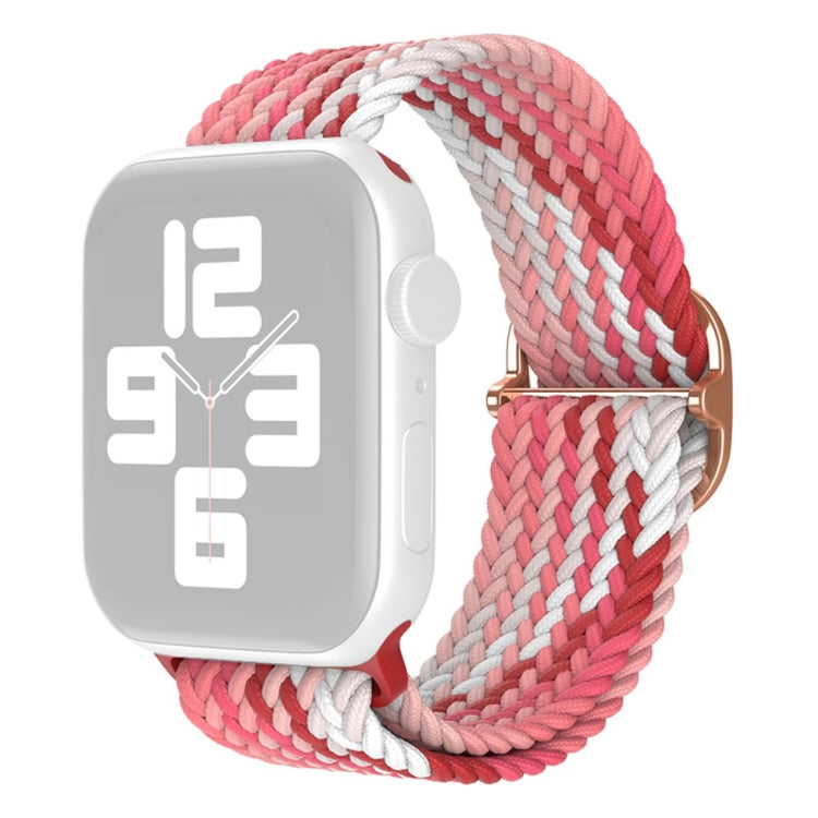 Slidstærk Apple Watch Series 7 45mm Nylon Rem - Rød#serie_18