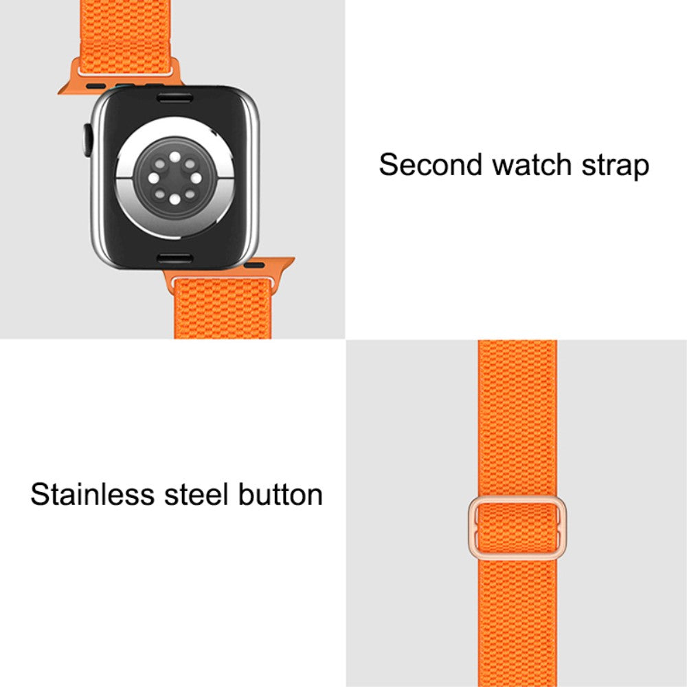 Vildt fantastisk Apple Watch Series 7 45mm Stof Urrem - Orange#serie_1