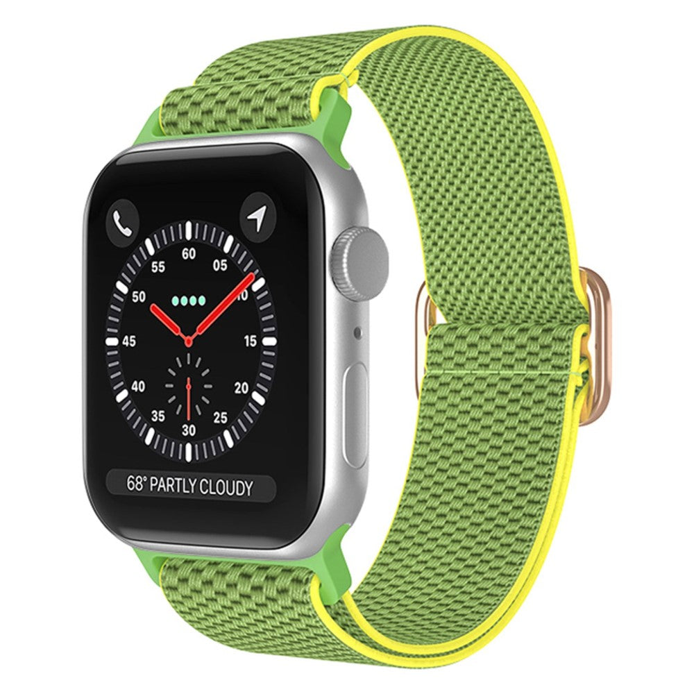 Vildt fantastisk Apple Watch Series 7 45mm Stof Urrem - Grøn#serie_5