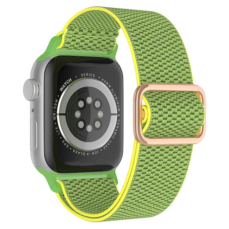 Solid Apple Watch Series 7 45mm Nylon Rem - Grøn#serie_5
