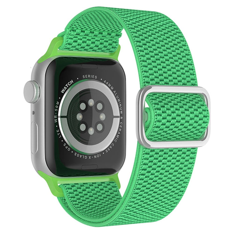 Solid Apple Watch Series 7 45mm Nylon Rem - Grøn#serie_6
