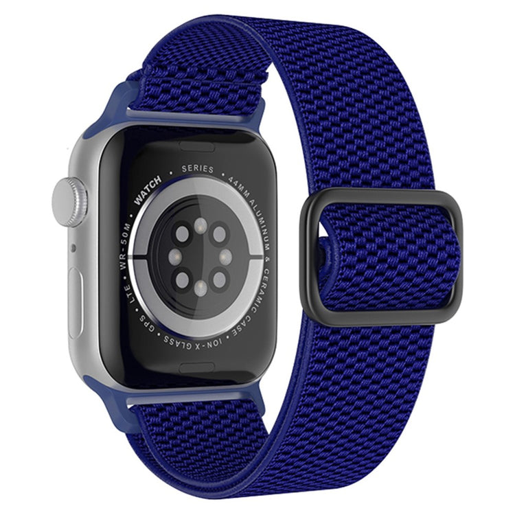 Solid Apple Watch Series 7 45mm Nylon Rem - Blå#serie_9