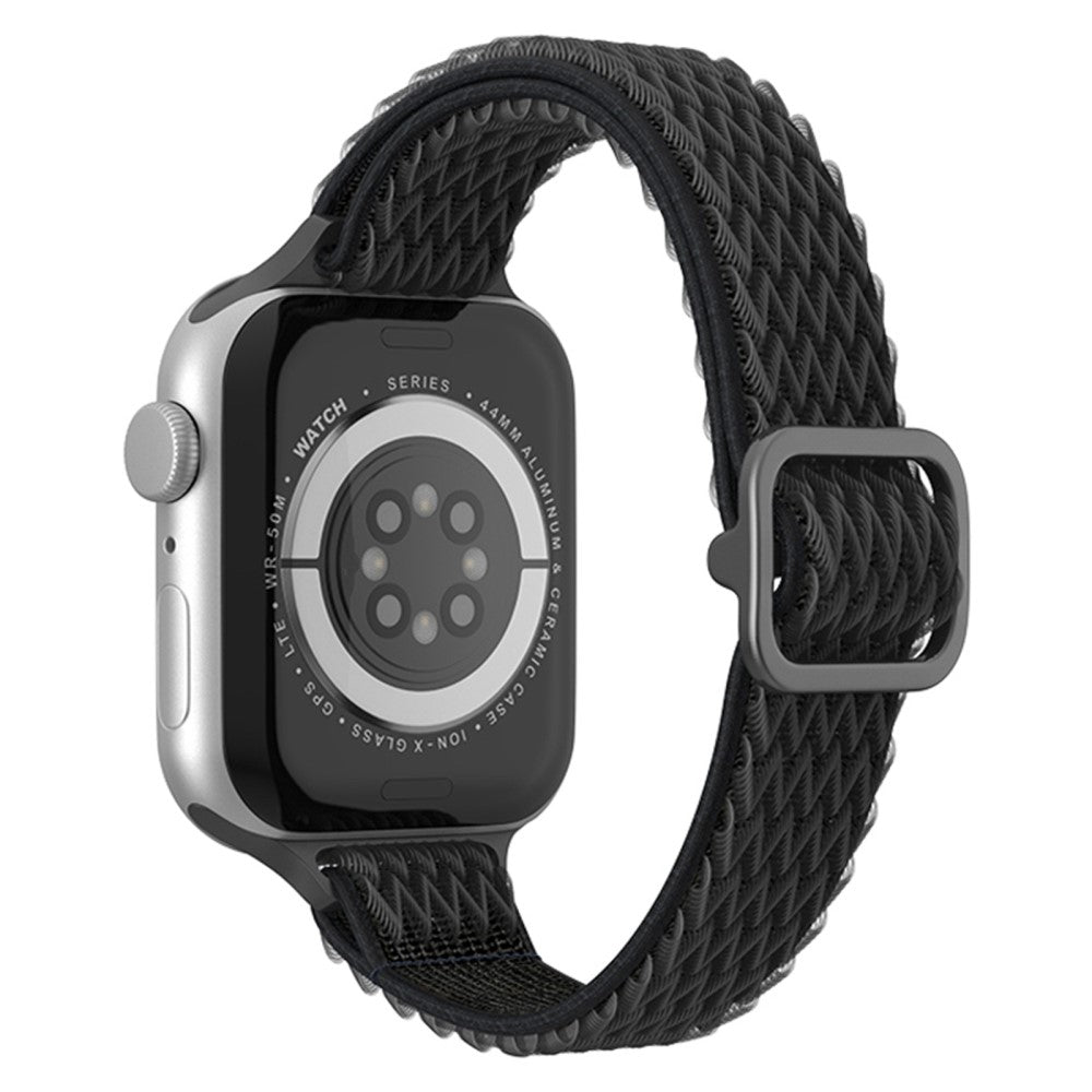 Mega smuk Apple Watch Series 7 45mm Nylon Rem - Sort#serie_1