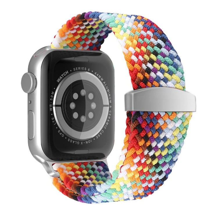 Sejt Apple Watch Series 7 45mm Nylon Rem - Flerfarvet#serie_4