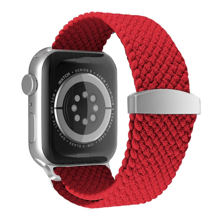 Sejt Apple Watch Series 7 45mm Nylon Rem - Rød#serie_7