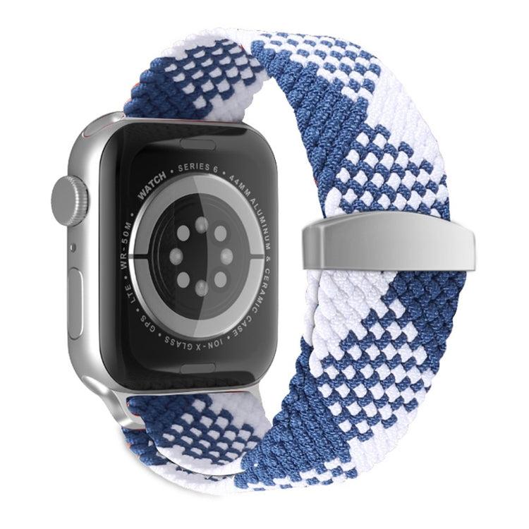 Sejt Apple Watch Series 7 45mm Nylon Rem - Blå#serie_8