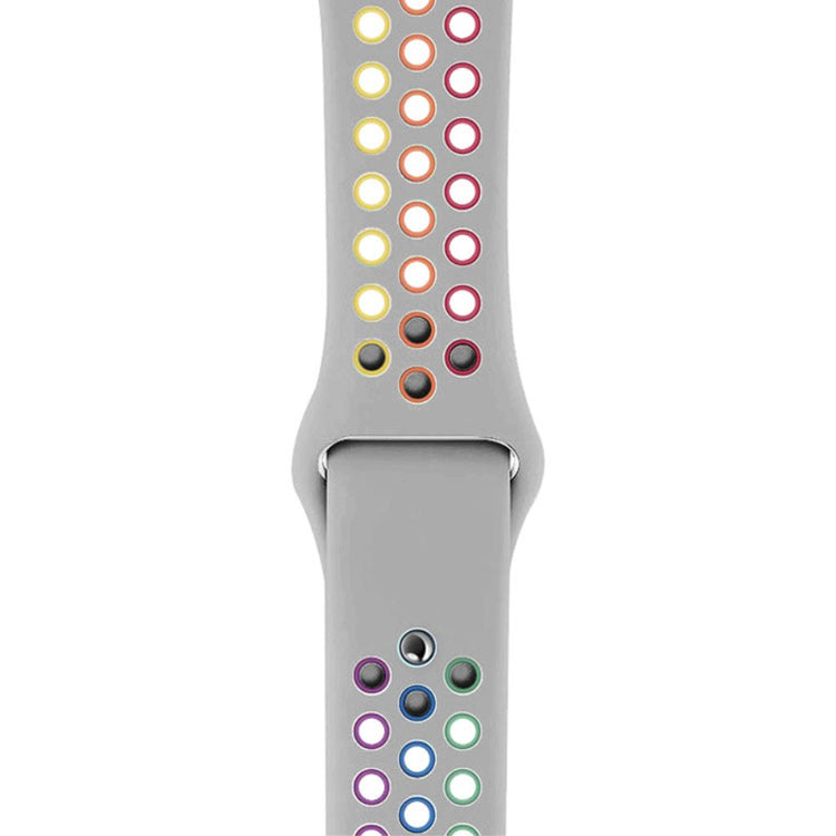 Meget fed Apple Watch Series 7 45mm Silikone Urrem - Sølv#serie_4