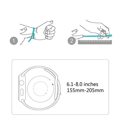 Elegant Apple Watch Series 7 45mm Silikone Urrem - Sølv#serie_5
