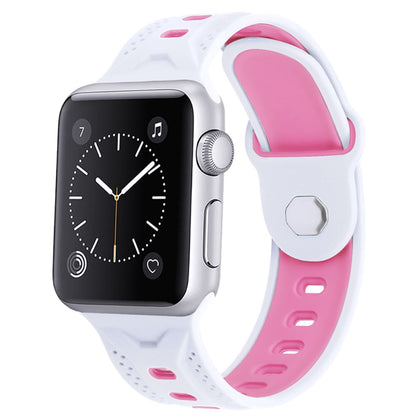 Elegant Apple Watch Series 7 45mm Silikone Urrem - Hvid#serie_6