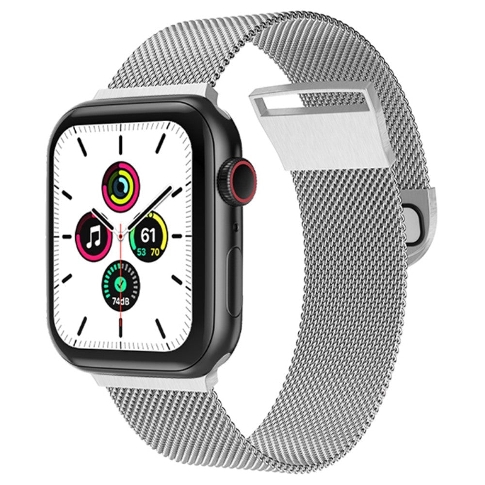 Vildt pænt Apple Watch Series 7 45mm Metal Urrem - Sølv#serie_3