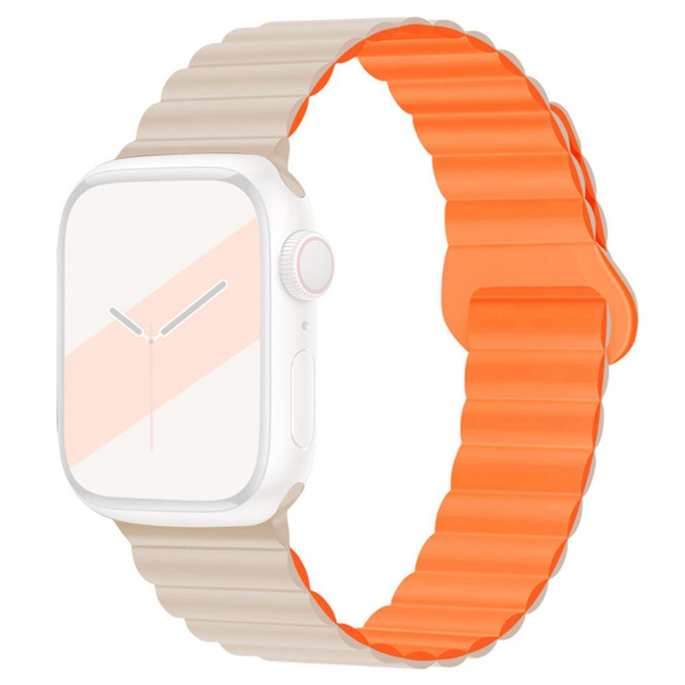 Fortrinligt Apple Watch Series 7 45mm Silikone Rem - Brun#serie_12