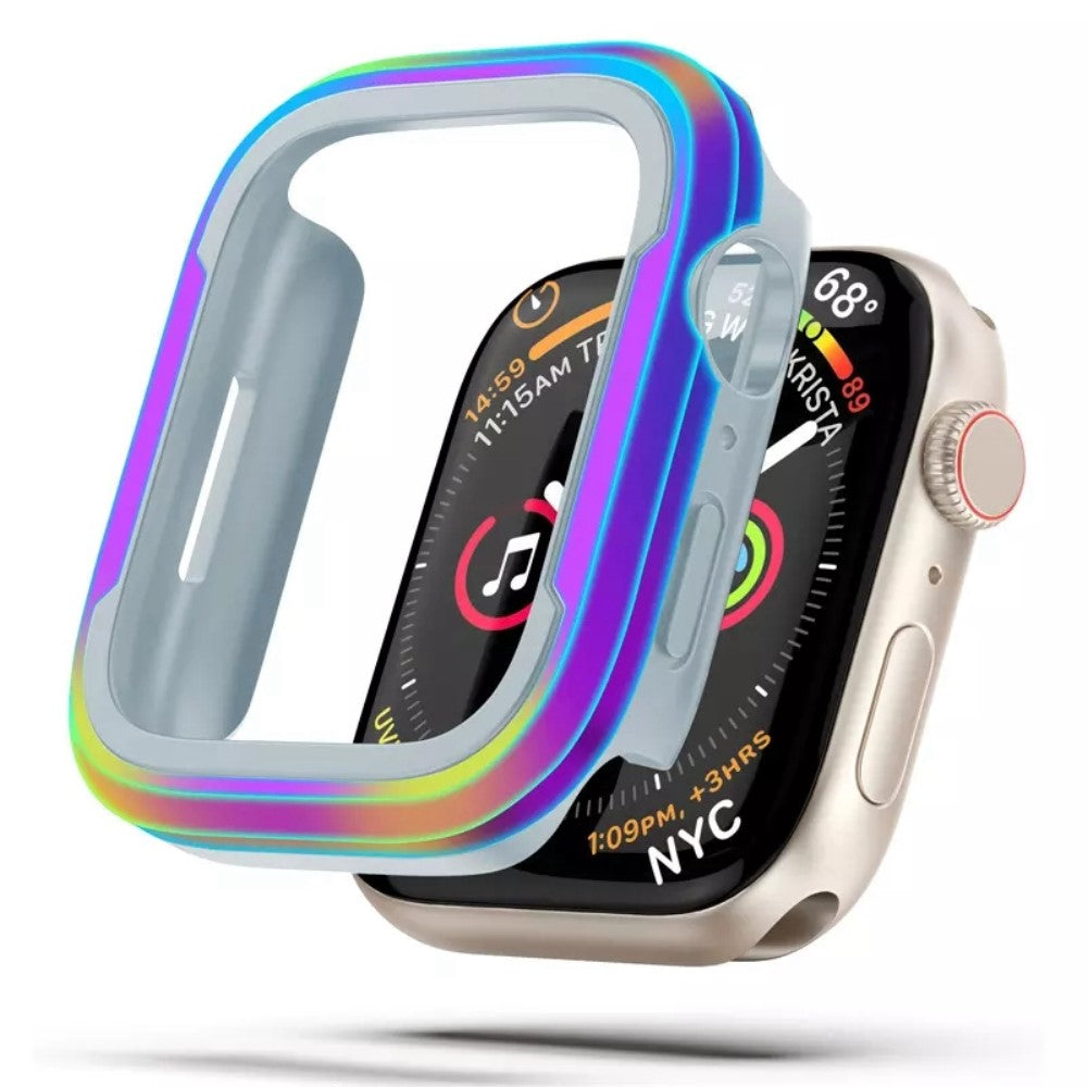Apple Watch Series 7 45mm  Metal og Silikone Bumper  - Flerfarvet#serie_2
