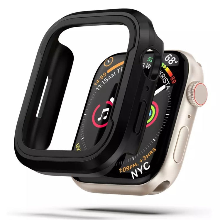 Apple Watch Series 7 45mm  Metal og Silikone Bumper  - Sort#serie_5