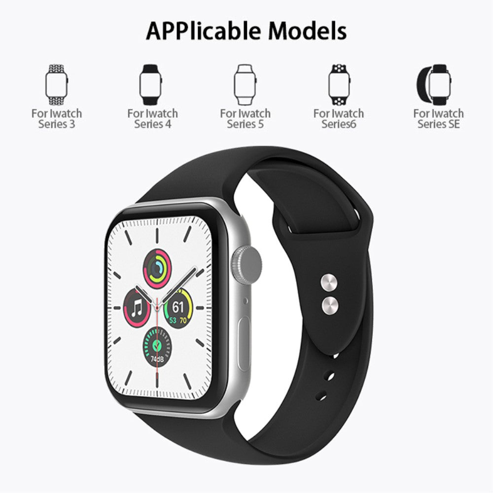 Helt vildt fantastisk Universal Apple Silikone Urrem - Lilla#serie_10