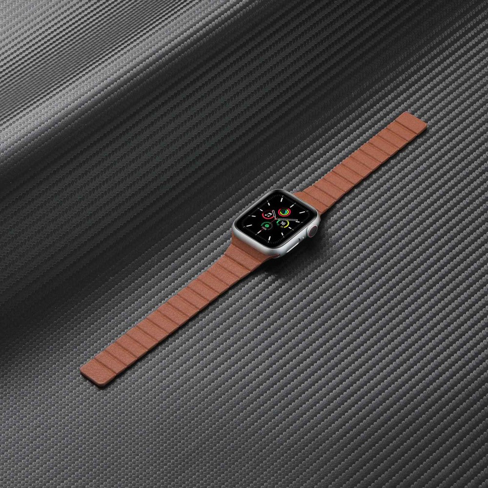 Pænt Universal Apple Ægte læder Urrem - Sort#serie_1