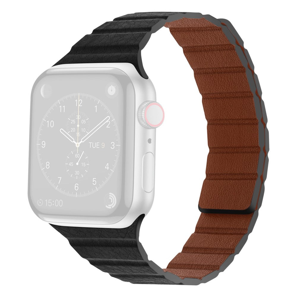 Meget godt Universal Apple Ægte læder Rem - Sort#serie_1
