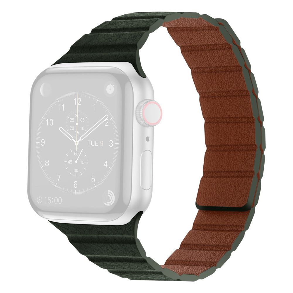 Meget godt Universal Apple Ægte læder Rem - Grøn#serie_3