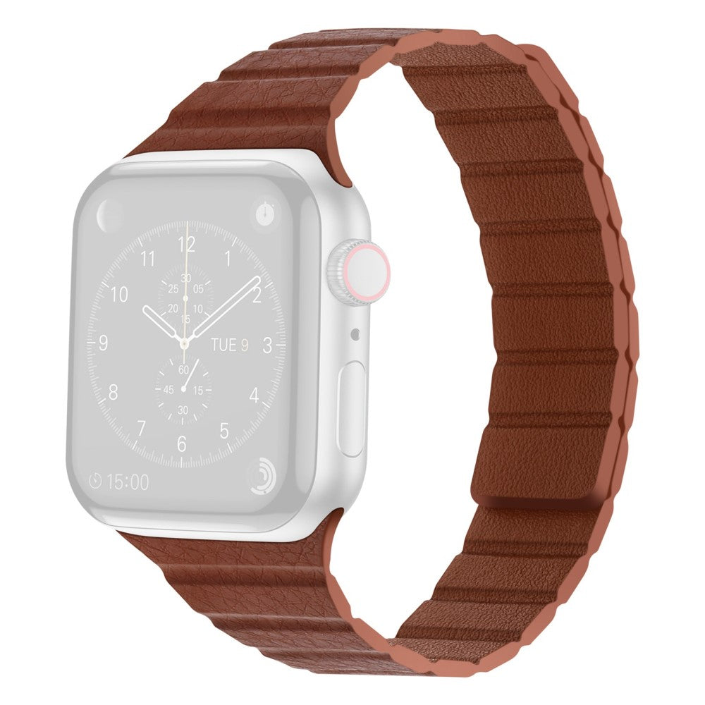 Meget godt Universal Apple Ægte læder Rem - Brun#serie_5