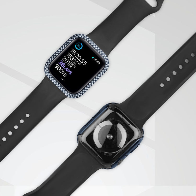 Apple Watch Ultra Plastik Cover med Rem og Hærdet Glas - Blå#serie_8