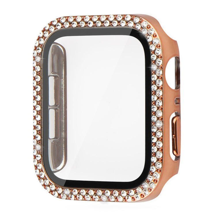 Godt Apple Watch Ultra Cover med Skærmbeskytter i Plastik og Hærdet Glas - Pink#serie_6