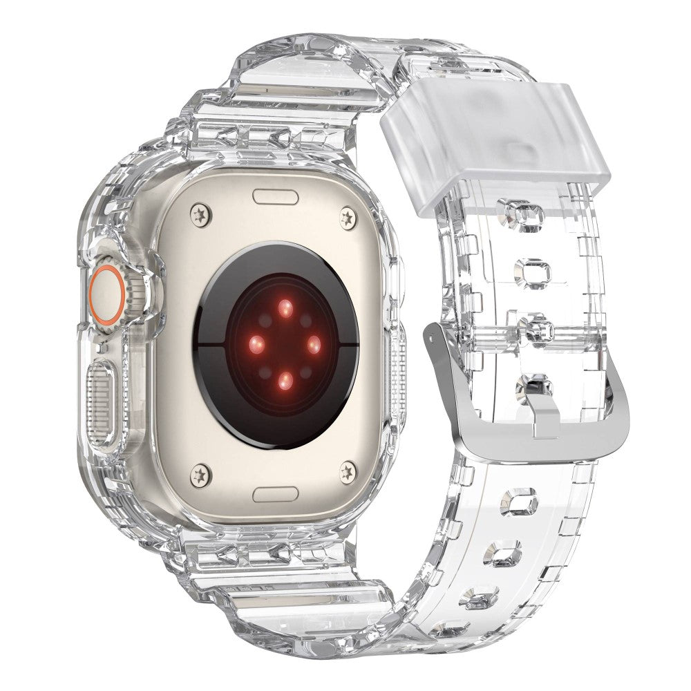 Meget skøn Apple Watch Ultra Silikone Rem - Gennemsigtig#serie_4