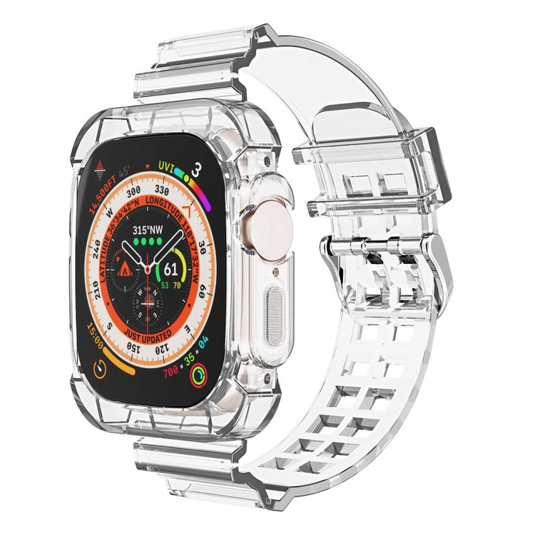 Helt vildt elegant Apple Watch Ultra Silikone Rem - Gennemsigtig#serie_1