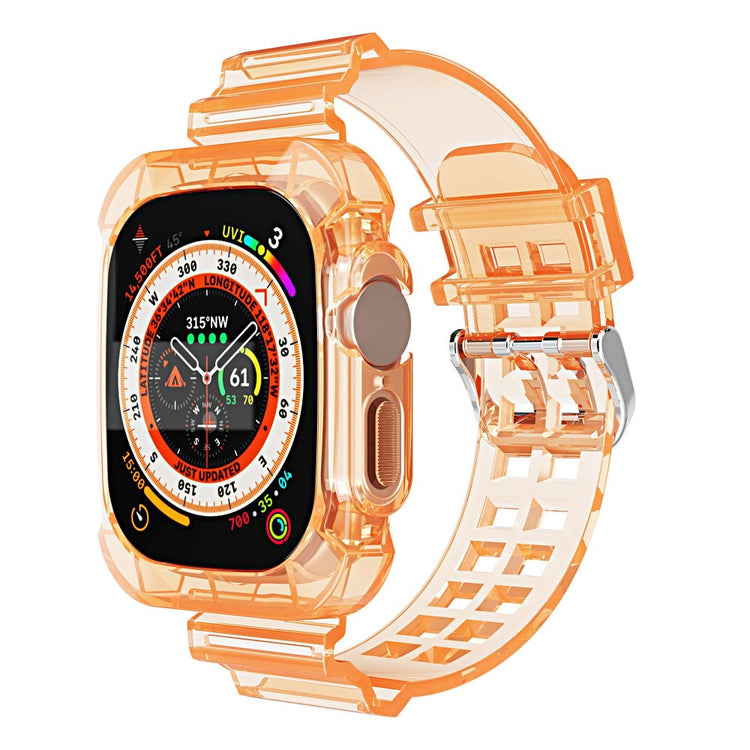 Helt vildt elegant Apple Watch Ultra Silikone Rem - Orange#serie_2