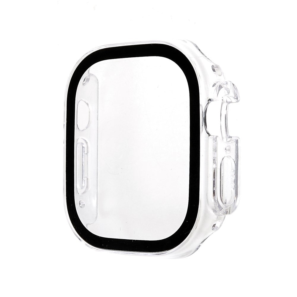 Super Fint Apple Watch Ultra Cover med Skærmbeskytter i Plastik og Hærdet Glas - Gennemsigtig#serie_4