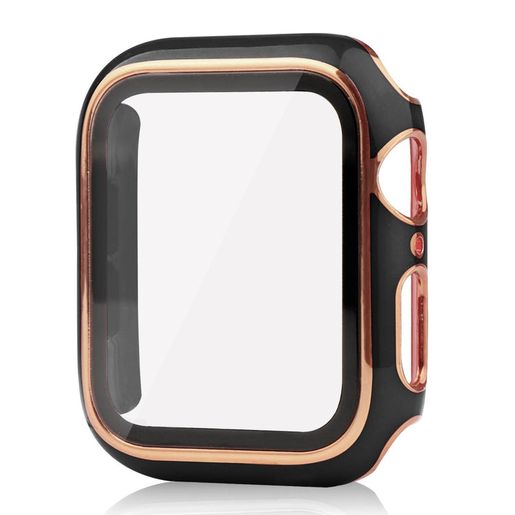 Apple Watch Series 8 (41mm) / Apple Watch Series 7 41mm Plastik Cover med Cover og Hærdet Glas - Blå#serie_2