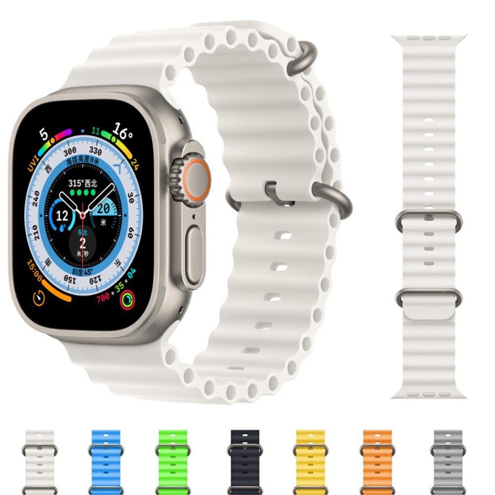 Super sejt Universal Apple Silikone Rem - Hvid#serie_1