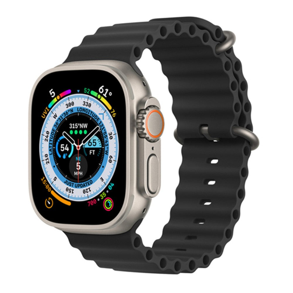 Super sejt Universal Apple Silikone Rem - Sort#serie_7
