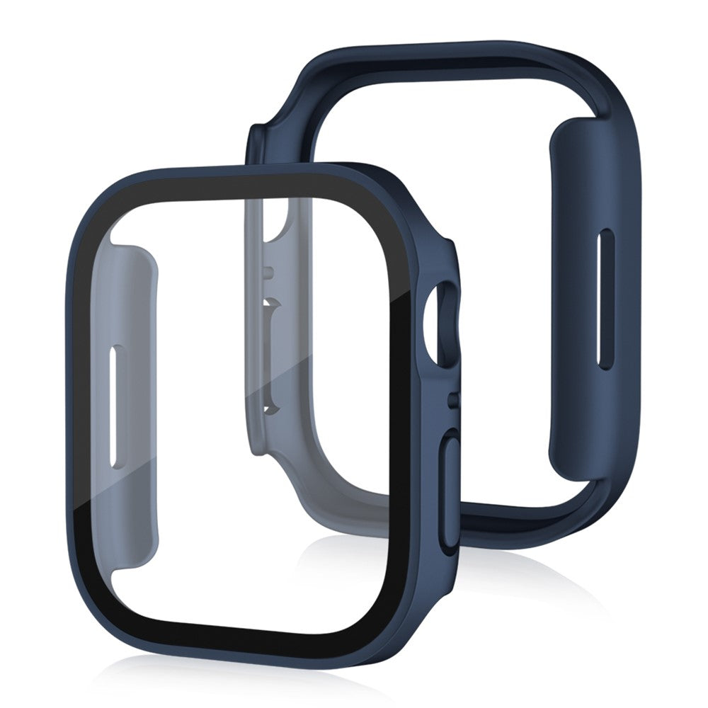 Mega Flot Apple Watch Series 8 (41mm) / Apple Watch Series 7 41mm Cover med Skærmbeskytter i Plastik og Hærdet Glas - Blå#serie_5