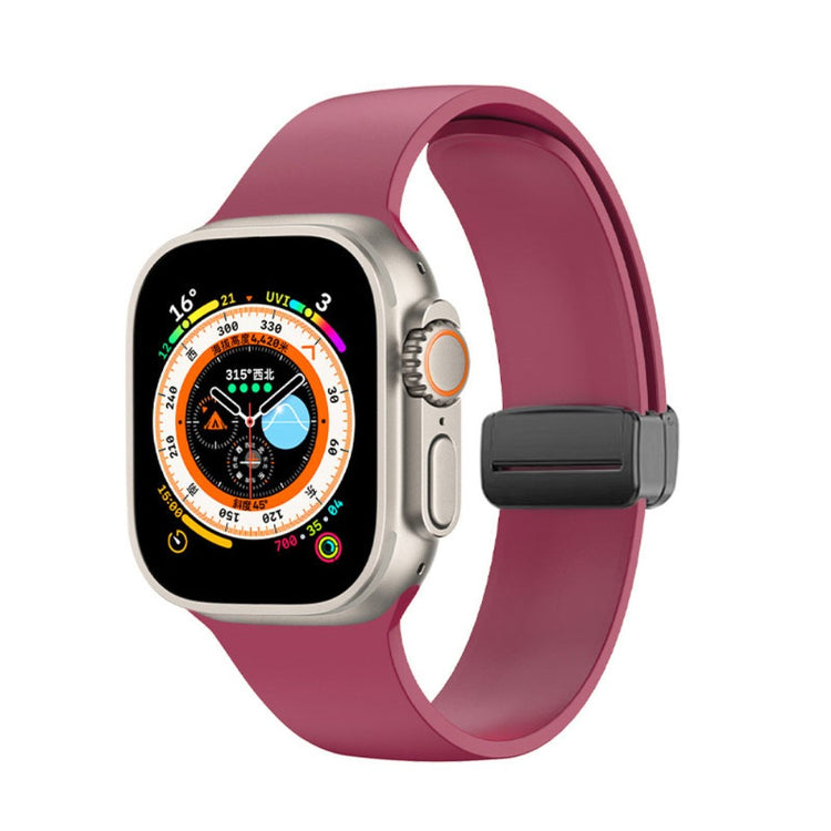 Meget Smuk Silikone Universal Rem passer til Apple Smartwatch - Rød#serie_8