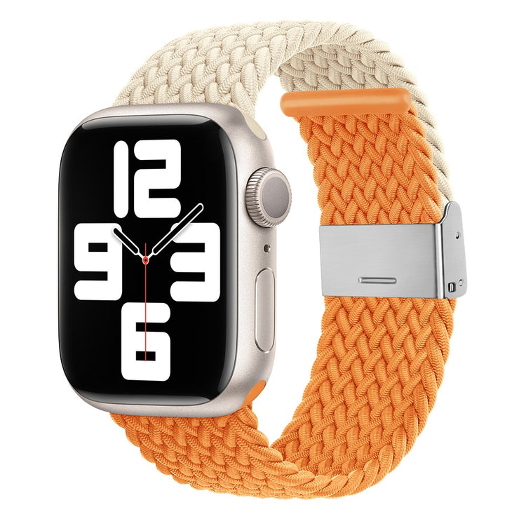 Tidsløst Nylon Universal Rem passer til Apple Smartwatch - Orange#serie_13