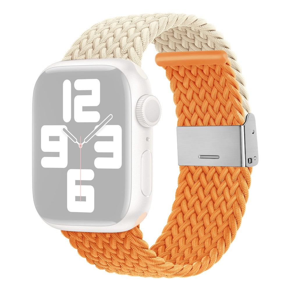 Tidsløst Nylon Universal Rem passer til Apple Smartwatch - Orange#serie_13