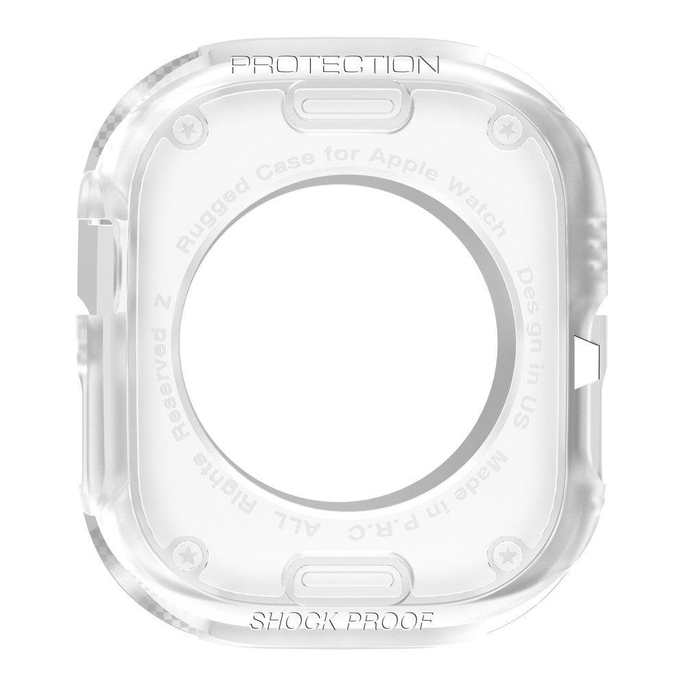 Apple Watch Series 8 (45mm) / Apple Watch Series 7 45mm Beskyttende Silikone Bumper  - Gennemsigtig#serie_4