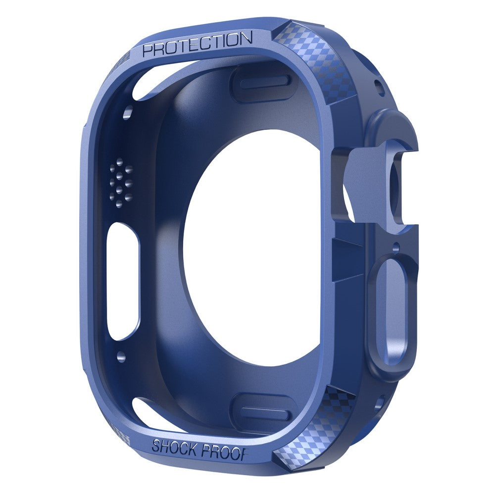 Apple Watch Series 8 (45mm) / Apple Watch Series 7 45mm Beskyttende Silikone Bumper  - Blå#serie_6