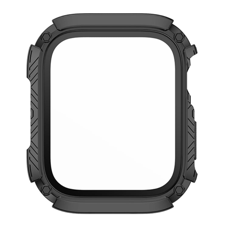 Mega Godt Apple Watch Series 8 (45mm) / Apple Watch Series 7 45mm Cover med Skærmbeskytter i Plastik og Hærdet Glas - Lilla#serie_3