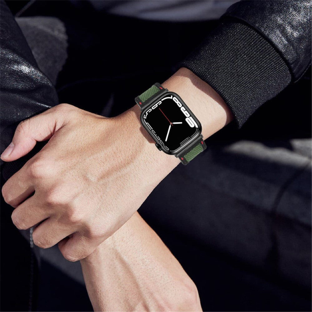 Mega godt Universal Apple Ægte læder og Nylon Rem - Sort#serie_3