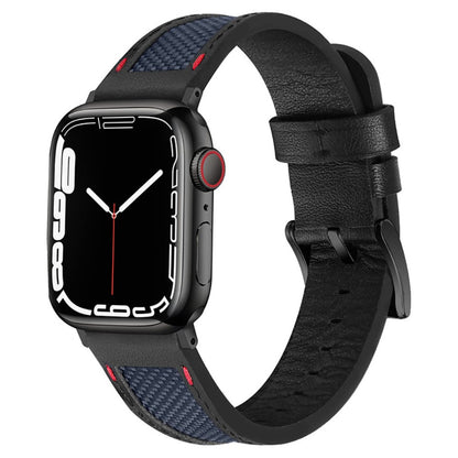 Mega godt Universal Apple Ægte læder og Nylon Rem - Blå#serie_4