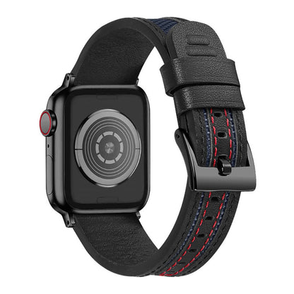 Mega godt Universal Apple Ægte læder og Nylon Rem - Blå#serie_4