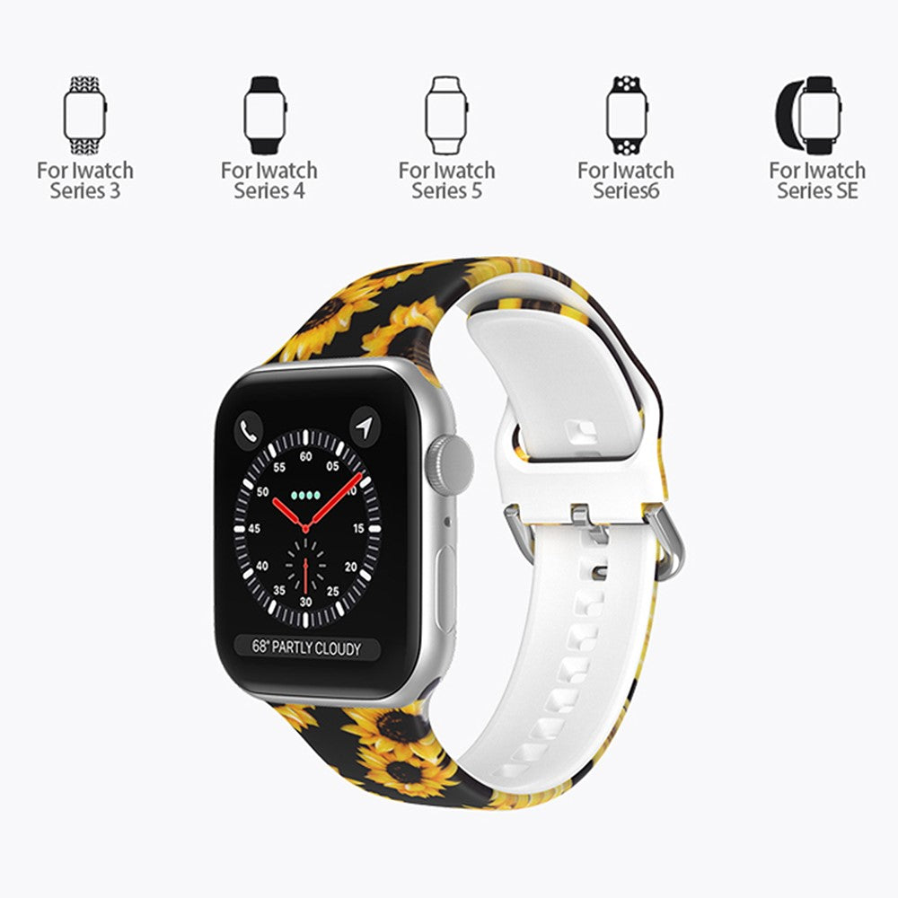 Rigtigt holdbart Universal Apple Silikone Rem - Gul#serie_15