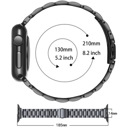 Rigtigt skøn Universal Apple Metal Rem - Sort#serie_1