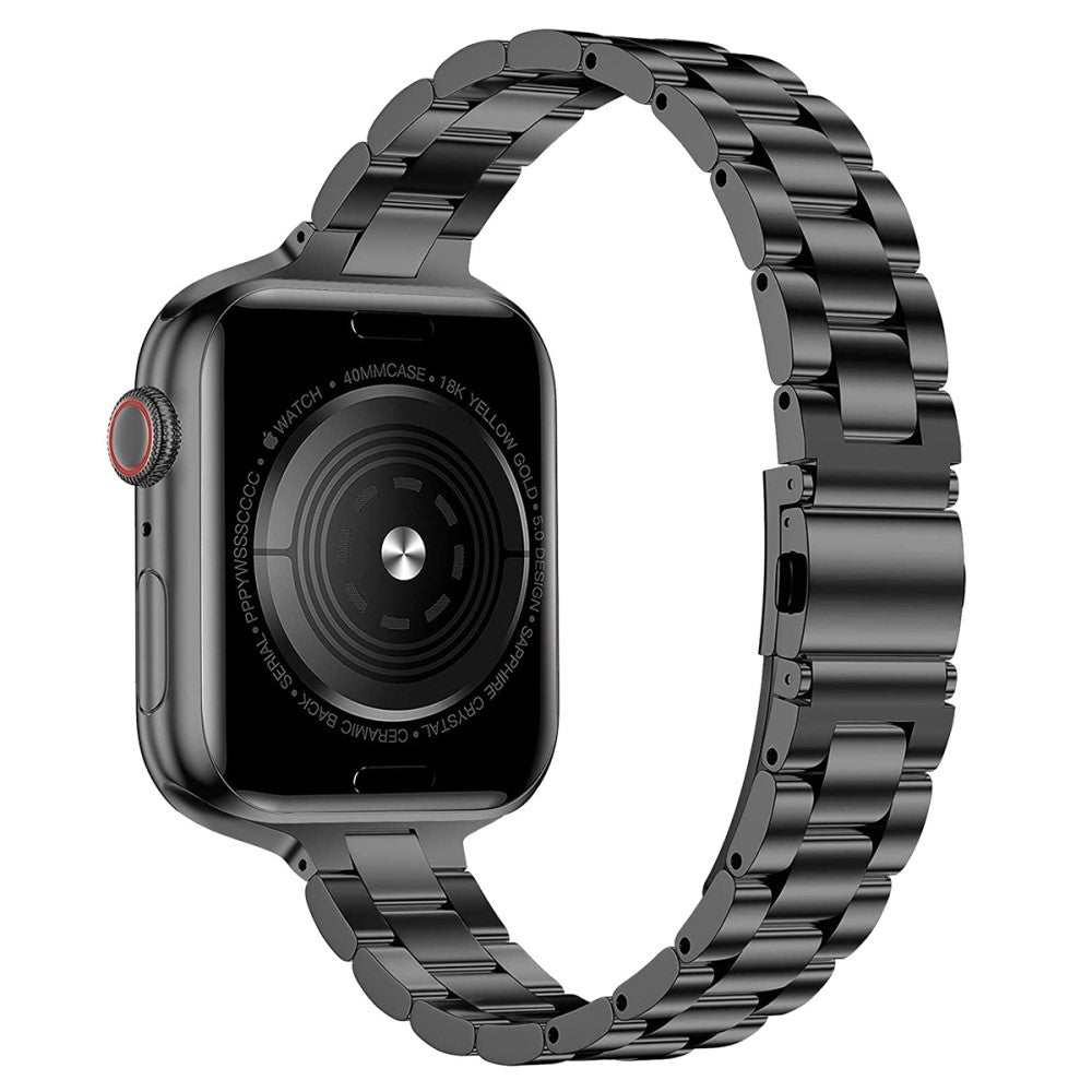 Super kønt Universal Apple Metal Rem - Sort#serie_1