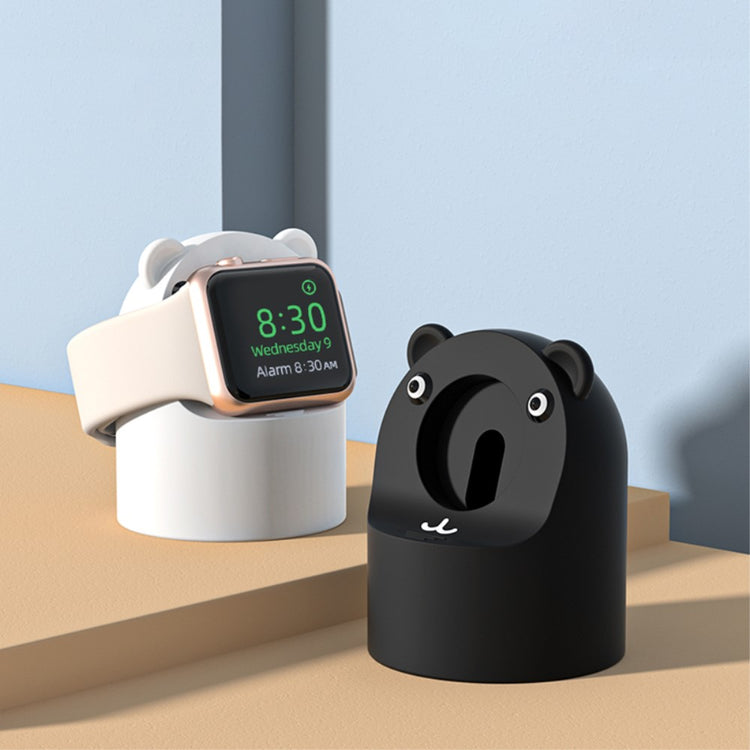 Universal Apple Smartwatch Silikone Holder - Sort#serie_1