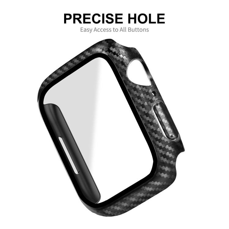 Godt Apple Watch Series 8 (45mm) / Apple Watch Series 7 45mm Cover med Skærmbeskytter i Plastik og Hærdet Glas - Gennemsigtig#serie_106