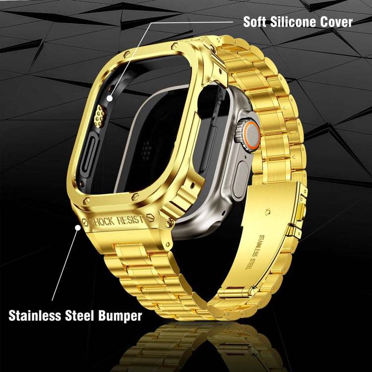 Helt Vildt Fint Metal Universal Rem passer til Apple Smartwatch - Guld#serie_4