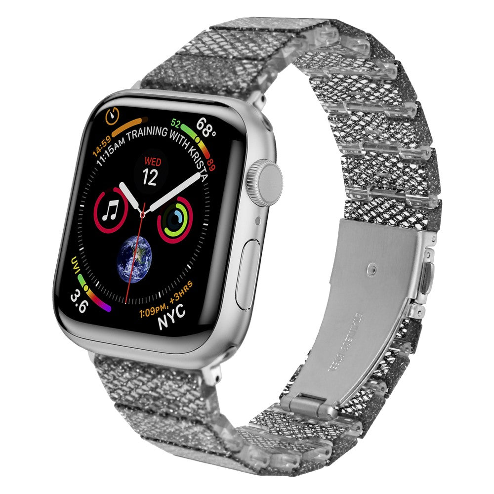 Meget Fed Plastik Universal Rem passer til Apple Smartwatch - Sølv#serie_11