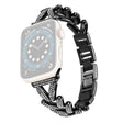 Suveränt Universell Apple Metall och Strass Armband